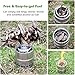 Ohuhu Camping Stove Stainless Steel Backpacking Stove Potable Wood Burning Stoves for Picnic BBQ Camp Hiking with Grill Gridthumb 3
