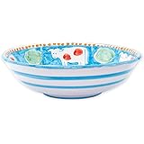 VietriCampagna Mucca Large Serving Bowl, Italian Artisan Earthenware Dinner Party Serveware Dish