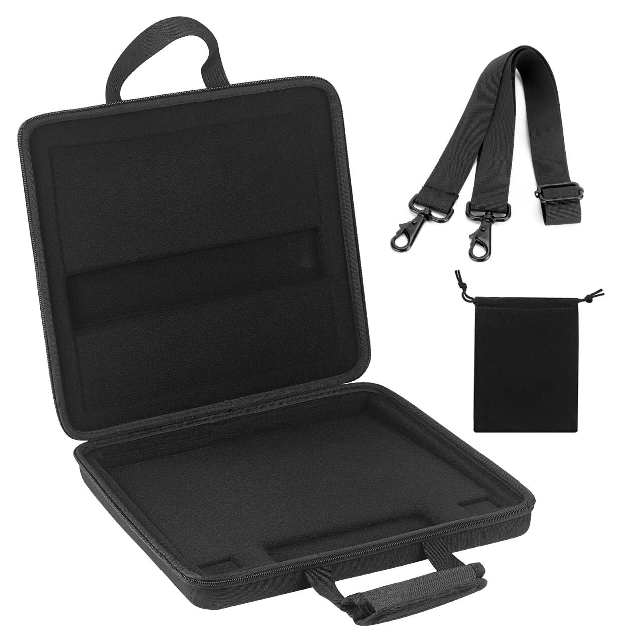 Musiin Premium Velvet Hardshell Case Compatible with Native Instruments Maschine+Plus case NI MK3 Cover Drum Controller Analog Device Bag with Strap