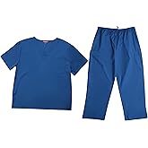 Tropi Men's Scrub Sets Uniforms for Men 6952-ROYAL-M