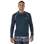 Speedo Men 's UPF 50 + Manga Larga Rashguard Natación tee