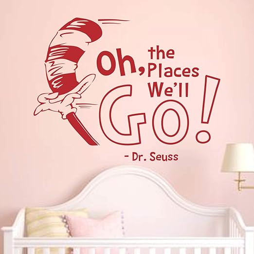 Amazon Com Wall Decals Oh The Places You Ll Go Wall Decals Dr