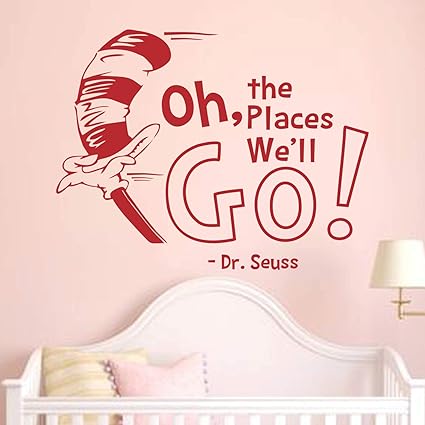 Amazon Com N Sunforest Oh The Places You Ll Go Wall Decals