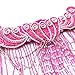ROYAL SMEELA Belly dance Costume Set Professional For Women Carnival Bellydance D CUP Bra and Belt, Hot Pink, 40D