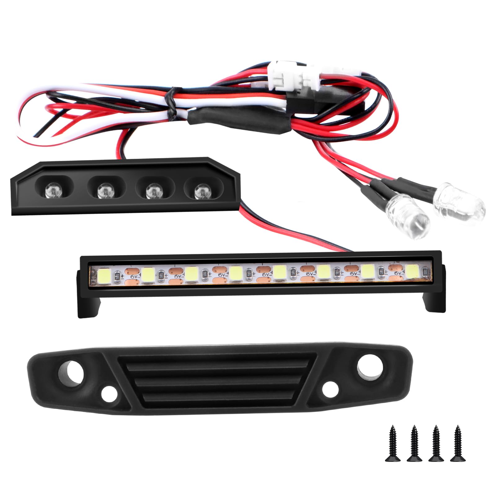 Photo 1 of DashRC LED Lights Kit for RC Crawler Redcat Ascent-18, LED Spotlight Roof Light Bar Headlight Taillight Accessories Set for 1/18 RC Crawler Redcat Ascent-18 Upgrades