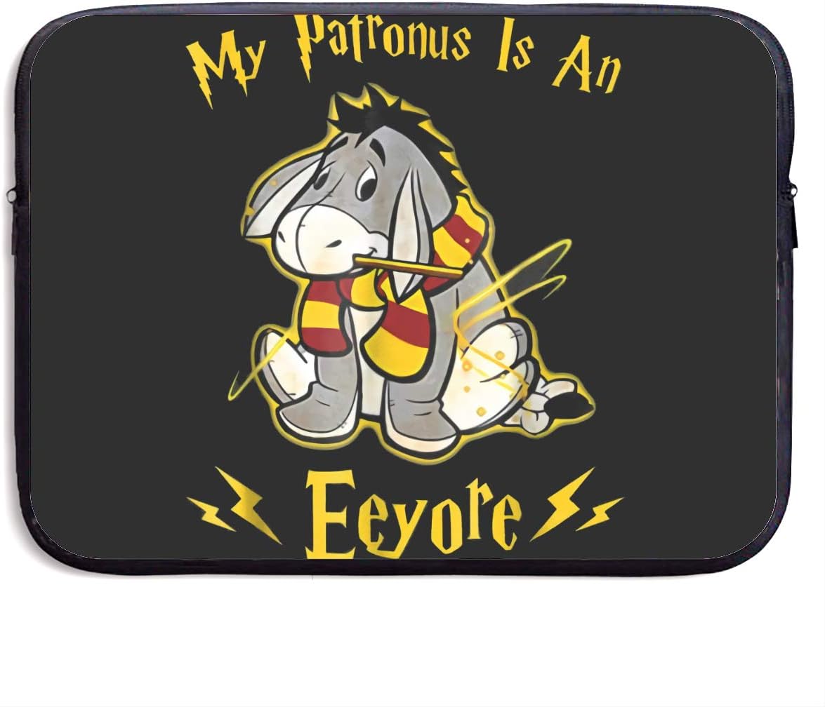 Particular Funny My Patronus is an Eeyore Laptop Sleeve Bag 13/15 Inch Notebook Computer Water Repellent Polyester Protective Case