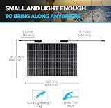 Renogy 50W Flexible Solar Panel 12V Monocrystalline Semi-Flexible for RV Marine view 5