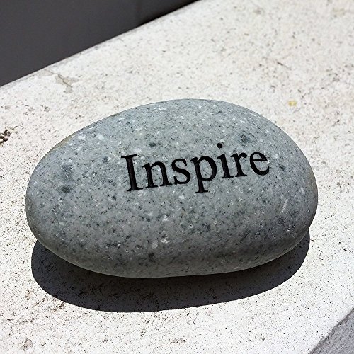 Inspire Engraved Stone Pebble River Rock Stone