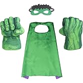 WSDDFG Incredible Smashing Punches,Children's Plush Boxing Glove Set with Cape and Eye Patch, Kids Cosplay Costumes