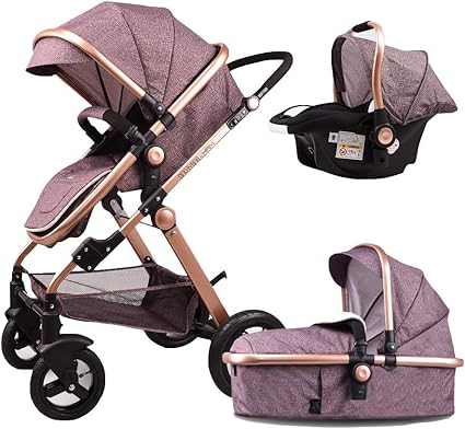 luxury baby stroller and carseat