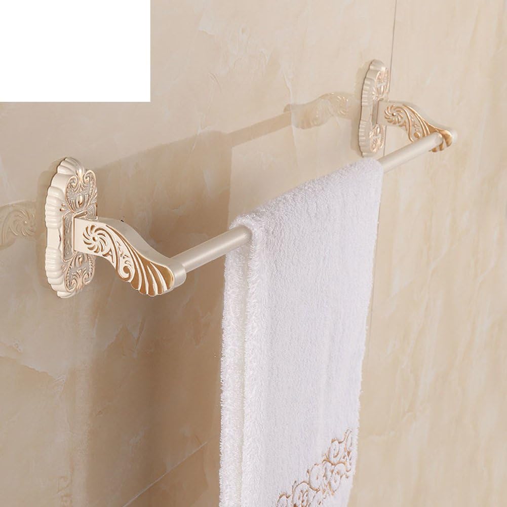 Golden and white towel rail/European single bar Towel rack/Towel shelf /the shelf in the bathroom/hardware pendant-A