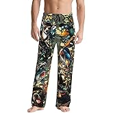 Moduyok Mens Pajama Pants Sleepwear Ultra Lightweight Soft Pjs Bottoms Sleep Lounge Long Pant with Drawstring Pockets