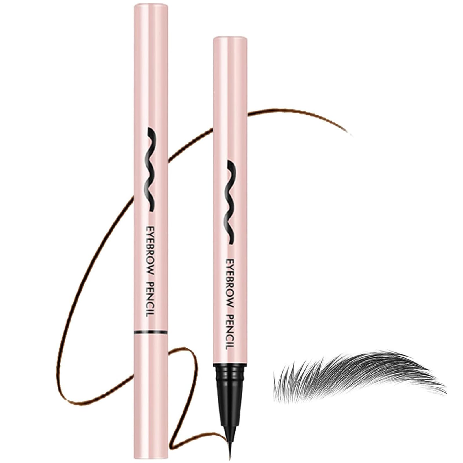 Eyebrow Pencil, Microblading eyebrow Pen Lift Brow Tint Pen, Waterproof Smudge-Proof Transfer-Proof, Magic eyebrow Pencil For Naturally Defined eye brows (Black)