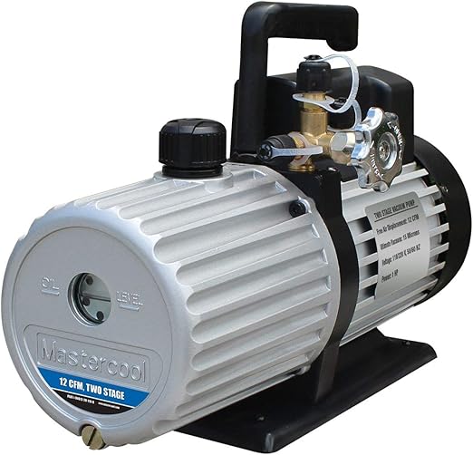 Amazon Com Mastercool 12 Cfm Dual Voltage Vacuum Pump Two Stage Msc 90612 2v110b Home Kitchen