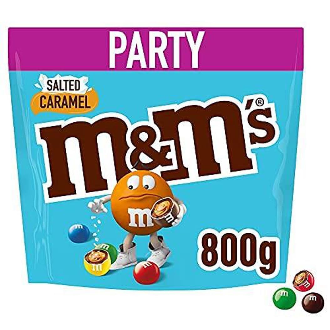 M&M's Salted Caramel, Schokolade, 1 x 800g, Salzige Schokolinsen mit Karamell (800g)