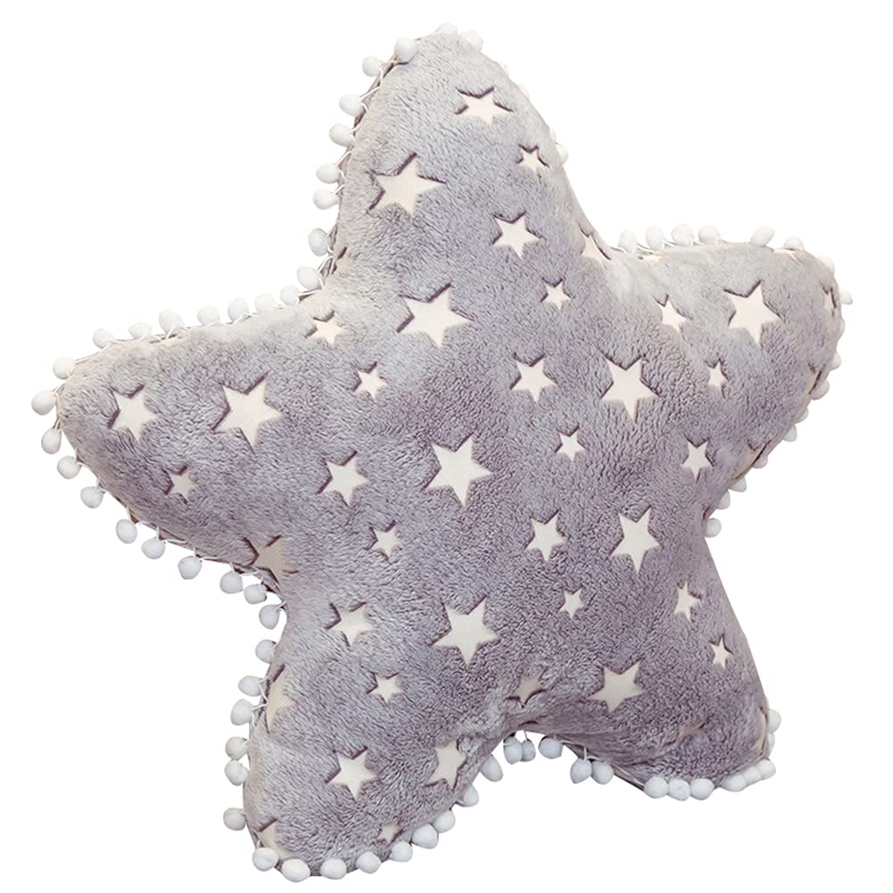 LICHENGTAI Luminous Star Pillow Soft Plush Toy Star Moon Cloud Shaped Cuddly Pillow Stuffed Plush Cushion Cuddle Toys Plush Toy Adorable Doll Huggable Pillow Cushion Toy For Children Adults