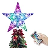Christmas Tree Topper, KBG LED 20 Light Modes Color
