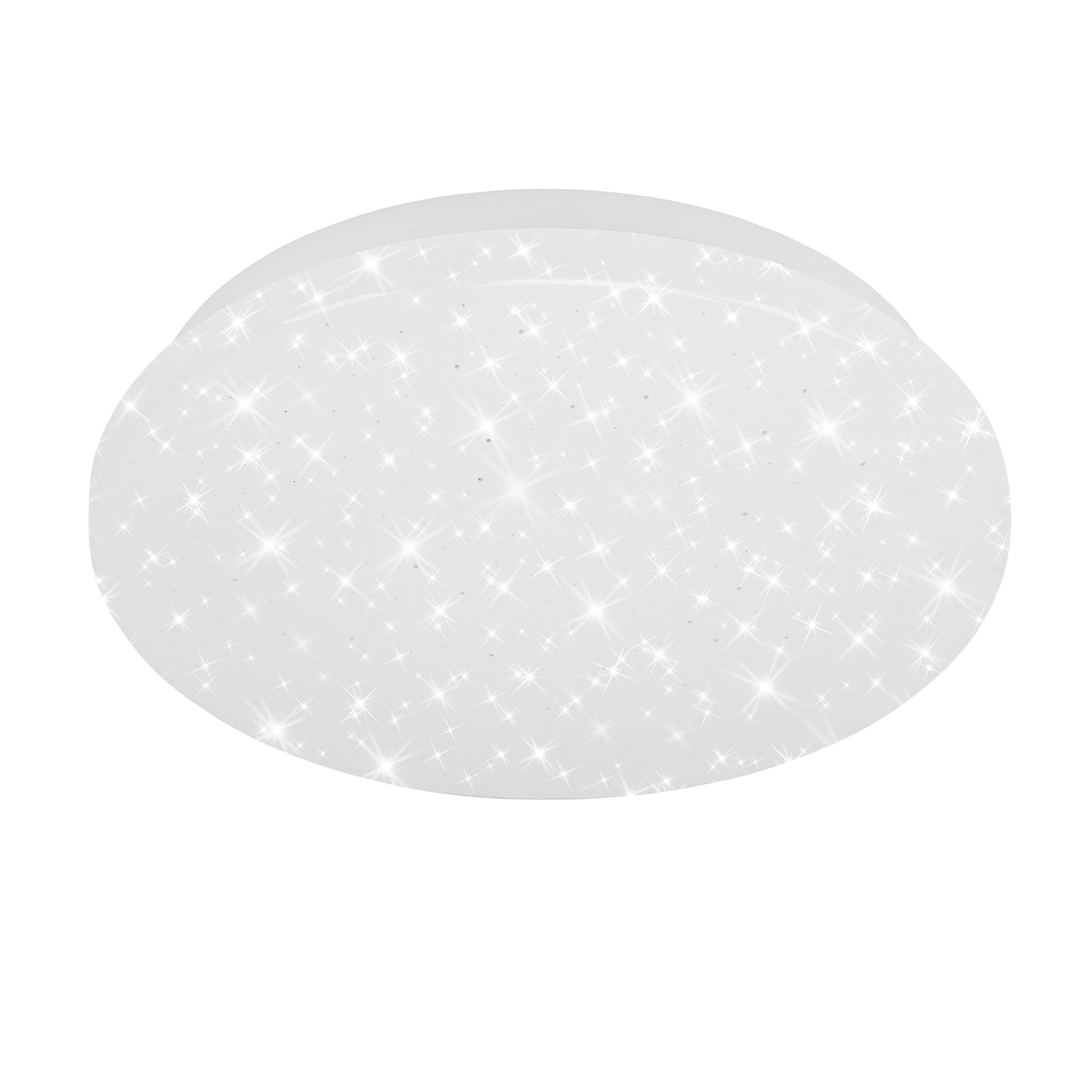 BRILONER Leuchten - LED Ceiling Light, Ceiling Lamp with Star Design, 8 Watt, 900 Lumen, 4, 000 Kelvin, White, Round, Ø 22 cm