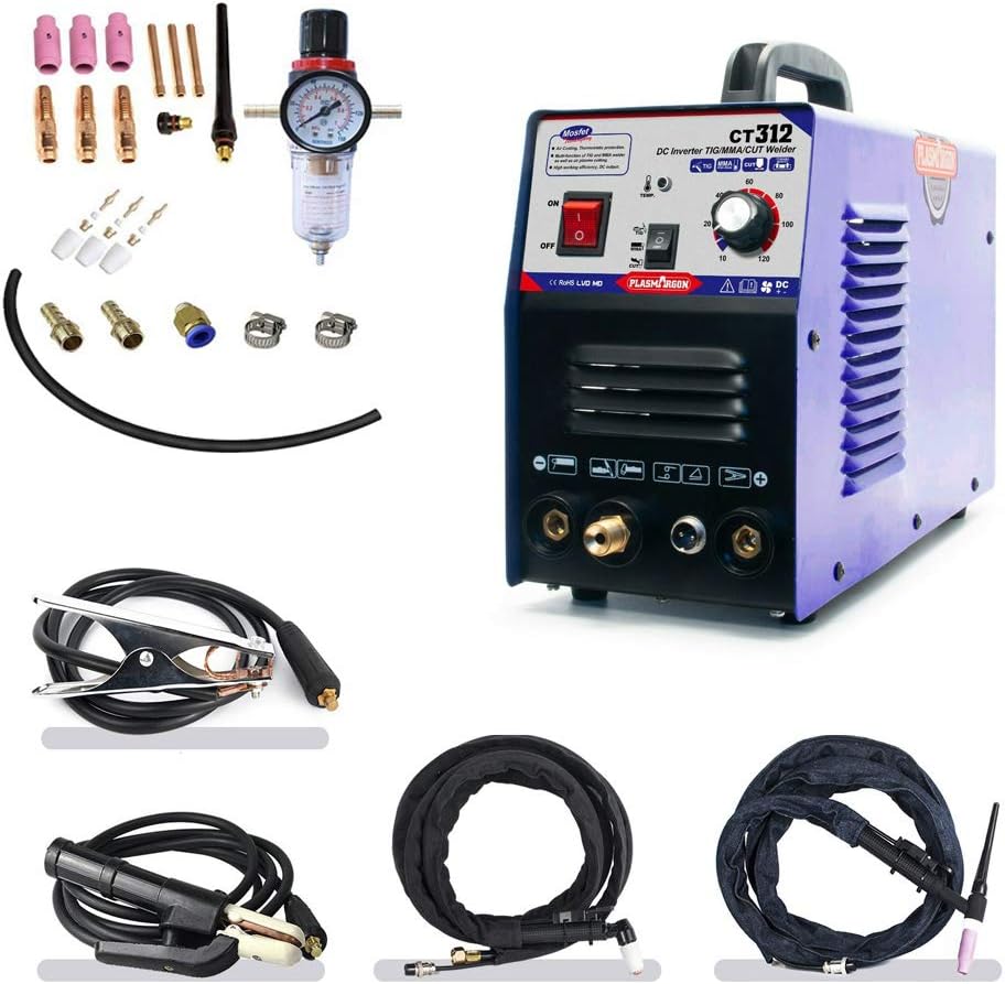 TIG/MMA Air Plasma Cutter Tosense CT312 3 in 1 Combo Welding Machine