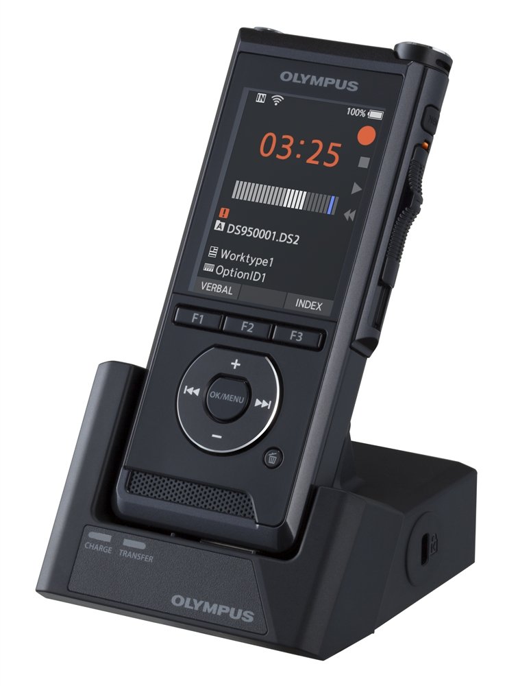 Olympus DS-9500 Premium Digital Voice Recorder Kit – Wi-Fi Enabled, 256bit Encryption, Colour Display, DSS Pro Audio, Professional Dictation Solution