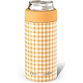 Frost Buddy Universal Mini Can Cooler – Fits 12oz Slim & 7.5oz Mini Cans – Vacuum Insulated Stainless Steel – Keeps Beverages Cold or Hot – Compact, Travel & Cup Holder Friendly