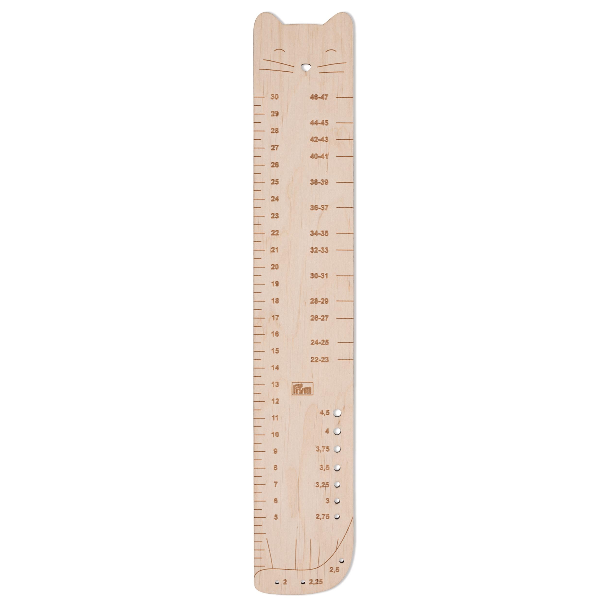 Prym 610743 Sock Ruler, Natural, 60 x 350