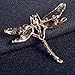 New Charming Jewelry Women's Vintage Noble Dragonfly Crystal Scarf Pin Brooches