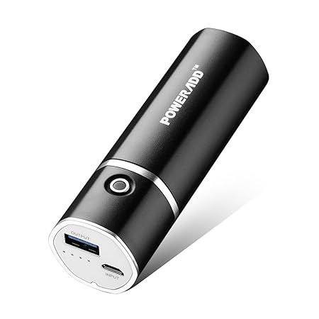 POWERADD Slim 2 Externer Akku 5000mAh Powerbank Power Bank Handy Ladegerät für Smartphones, MP3, Handy, ipad usw.