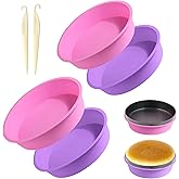 4Pcs Cheesecake Water Bath Pan, Cheesecake Pan Protector Silicone Springform Pan Protector with Cake Release Spatula for 9,9.5,7,8 Inch Round Springform Cake Baking Accessories