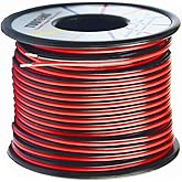 TUOFENG 20AWG Electrical Wire 100 ft Red Black Hookup Wire 12V/24V DC Cable LED Strips Extension Wire,20 Gauge Stranded Wire for Doorbell,LED Ribbon Lamp Tape Lighting