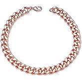 BioMag Cuban Link Bracelet for Men, 7.5"/8.3"/9" Length Copper Mens Curb Chain Wrist Bracelets Miami Hip Hop Jewelry for Men Women, 5mm/8mm/12mm Wide
