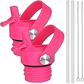 Straw Lid for Hydro Flask Standard Mouth 18 oz 21 oz 24 oz Top Lids with Straw for Iron Flask Narrow Mouth 20 24 32 64 oz,Sports Water Bottle Accessories Replacement Dust Cover Straw Cap (Patented)