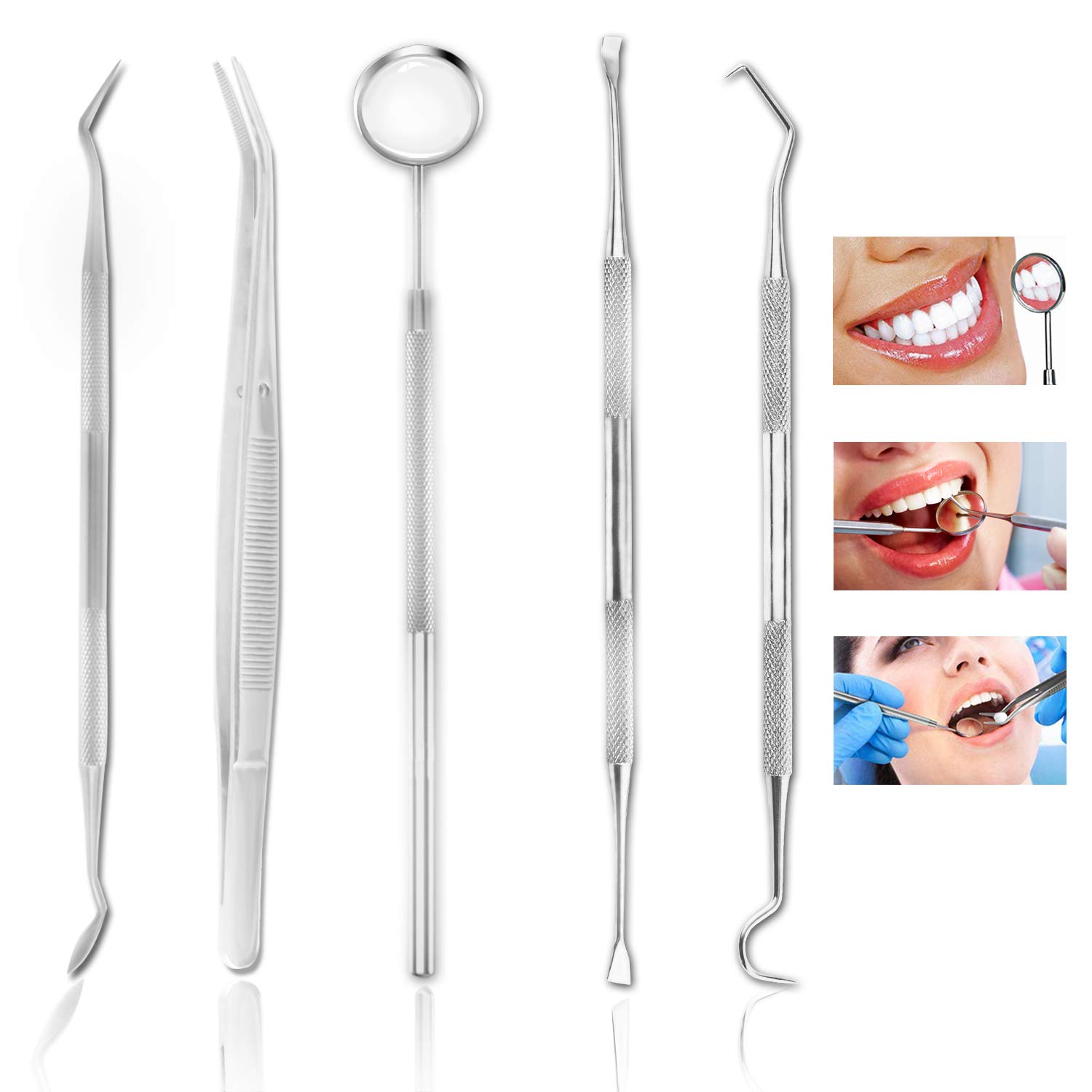 Dentist Tools Professional 5pcs Steel Dental Tools Contain