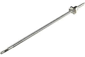 FRUZELG CNCCANEN Ballscrew SFU1204 550mm Ball Screw RM1204 Lead 4mm Ballnut with Standard End Machine,Approx 21.65inch for CNC Machine DIY