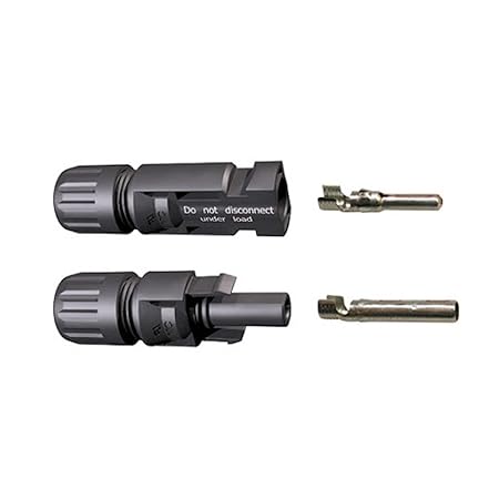 Flin Energy Mc4 Connector For Solar Panels, Male & Female Pair
