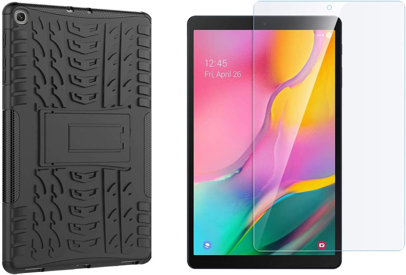 SmartLike Combo (Dazzle Back Cover + 1 5D Tempered Glass for Samsung Galaxy Tab A 10.1 (2019) SM-T510 / SM-T515