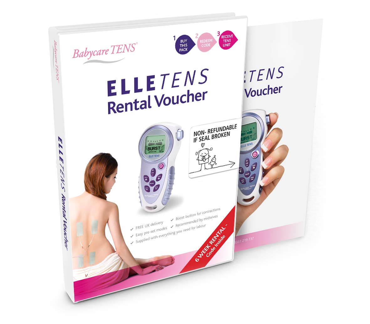 Babycare TENS Elle Hire Pack DVD
