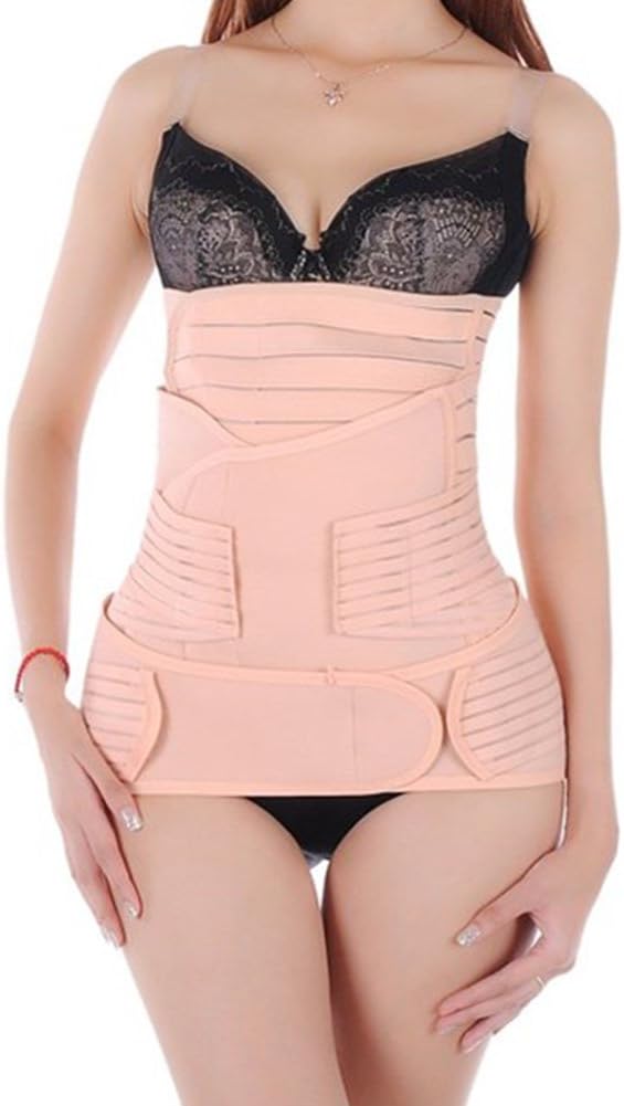 Postpartum Belly Wrap,Kosnail 3 in 1 Belly Bandit Post Pregnancy Tummy Wrap Belly Wrap Postnatal Recoery Support Girdle Belly/Waist/Pelvis Belt Sharper for Women and Maternity