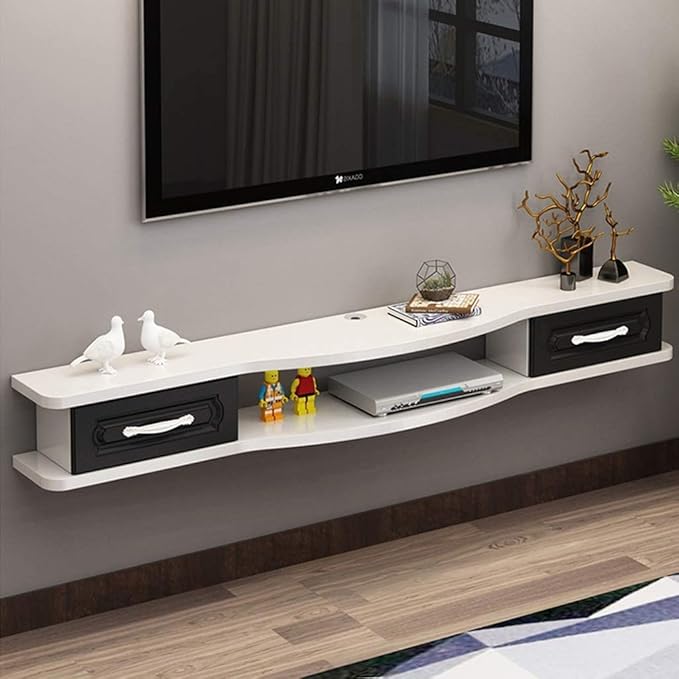 Floating TV Shelf Wall Mounted TV Stand Living Room Wall
