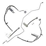 TRQ Front & Rear Brake Hose Set Compatible with