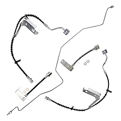 TRQ Front & Rear Brake Hose Set Compatible with