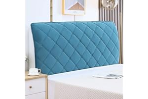 SPEESY Velvet Bed Headboard Slipcover for Queen Full Twin Cal King Size Bed,Quilted Bed Headboard Cover Thicken Headboard Dustproof Protector Cover (Color : D, Size : Queen:180cm/71in)