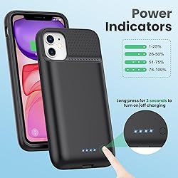QTshine Battery Case for iPhone 11/XR, 2024
