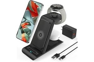 KARTICE Upgraded 3 in 1 Wireless Charger for Google Pixel Watch 3/2, for Pixel 10/10 Pro/10 Pro XL/9 Pro/9/Fold/8,Pixel Buds Pro 2/Pro,Wireless Charging Station for Multiple Devices (Not for Pixel Watch 4/1)