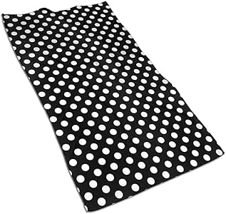 Black and White Spots Hand Towels Bathroom Soft Polka Dot ...