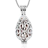 VCCWYQK Hollow Urn Necklace for Ashes for Women-forever in my heart-Memorial Locket Pendant Jar Keepsake Cremation Jewelry for Women Men