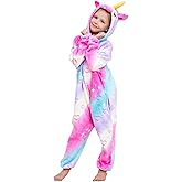 NewCute Kids Unicorn Onesie Animal Pajamas Halloween Cosplay Costume Sleepwear Gift for Girls and Boys.