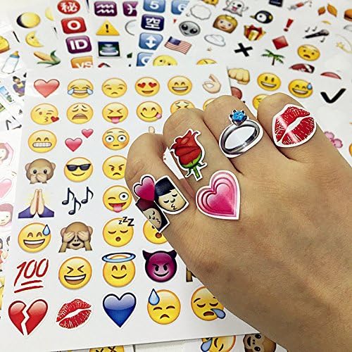 AdustyEmoji Emoji Sticker Pack-Instagram,Facebook,Twitter iPhone Emoji sticker,8sheets/pack- around 700+ Stickers (20Sheets)