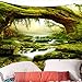 Tapestry Wall Tapestry Wall Hanging Nature Green Tree Jungle Landscape Tapestry Jungle and Streams Tapestry Mysterious Wall Tapestry for Bedroom Dorm Decor