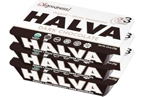 WELLBEE'S OhGoodness! Organic Honey Halva - 3 Pack - Only THREE Simple Ingredients, Melt-in-Mouth Snack & Dessert, Honey Sweetened Treat Paleo Approved - (Honey - Dark Chocolate) 75g